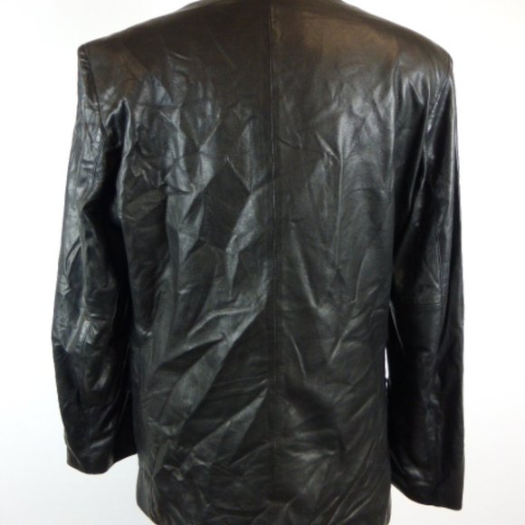Remy Leather Jackets & Coats Remy Black Fine Leather Jacket Blazer